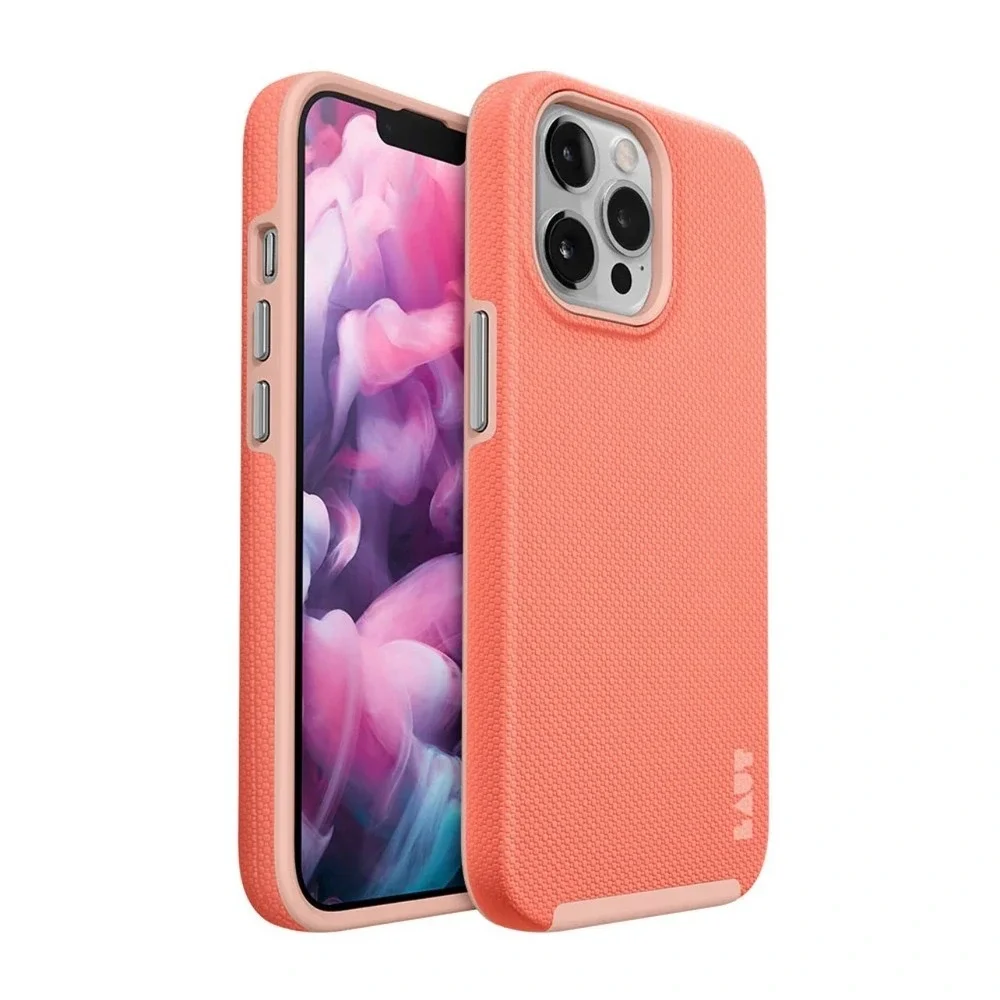 Laut Shield Phone Case Coral NEW iPhone 13 Pro Max‎ Ultra Protective Dual Layer